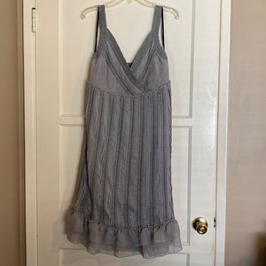 Unique gray cocktail dress